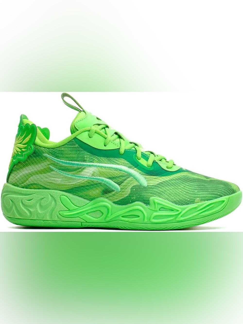 Puma MB.04 Lo Team "Green Glare" Basketball Shoes 7.5M 8.5W NWT
